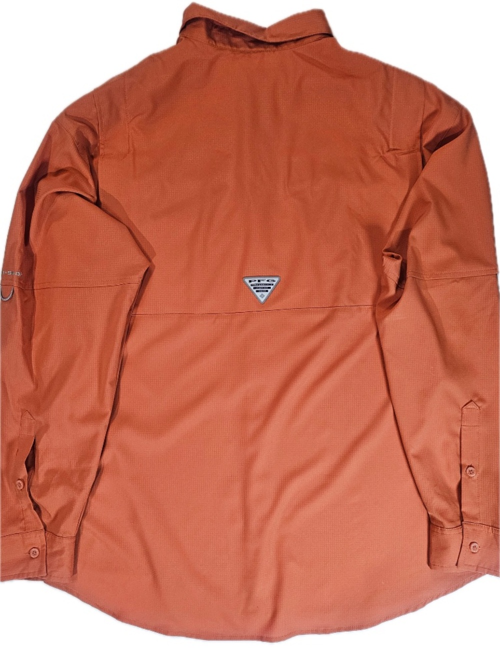 Columbia PFG Shirt Mens XL Orange Long Sleeve Button Up Fishing‎ Quick Dry - Picture 2 of 7